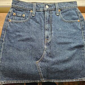 Levi's Denim Skirt 100% Cotton Waist 26